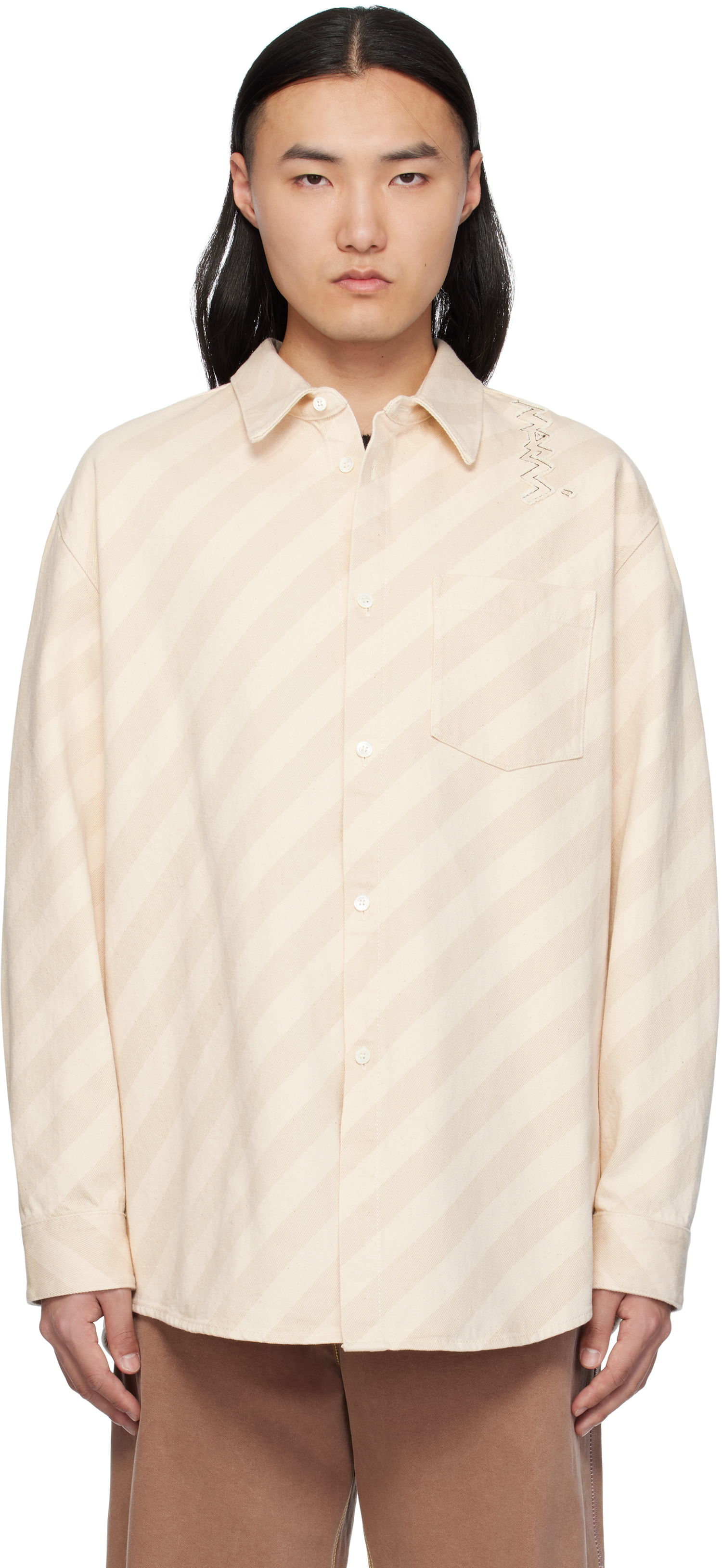 Риза Marni Marni Boxy Denim Shirt Бежово | CUJU0025S0 USCX37, 0