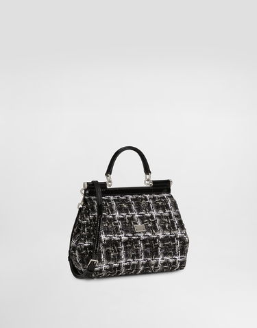 Дамска чанта Dolce & Gabbana Dolce & Gabbana Sicily Medium Handbag Черно | BB6003B6M328B956, 2