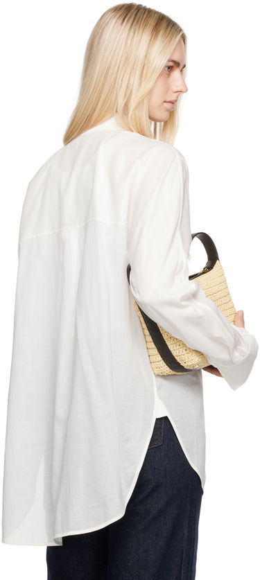 Риза TOTEME Women's Droptail Shirt Бяло | 243-WRT2522-FB0238, 2