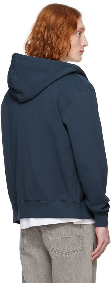 Суитчър MAISON KITSUNÉ Maison Kitsuné Fox Head Zip Hoodie Тъмно синьо | MM00714KM0321, 2