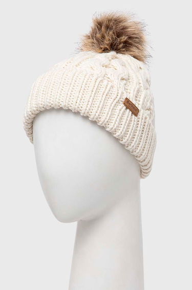 Шапка Barbour Cable Knit Pom Pom Beanie Бяло | LHA0386, 1