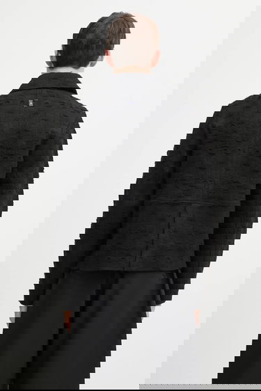 Яке ADER ERROR Textured Knit Collared Jacket Черно | BO01FWKT0706BK, 2