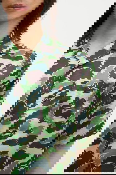 Риза BAPE Camo Short-sleeve Cuban Collar Shirt Многоцветен | 001SRL301007M, 3