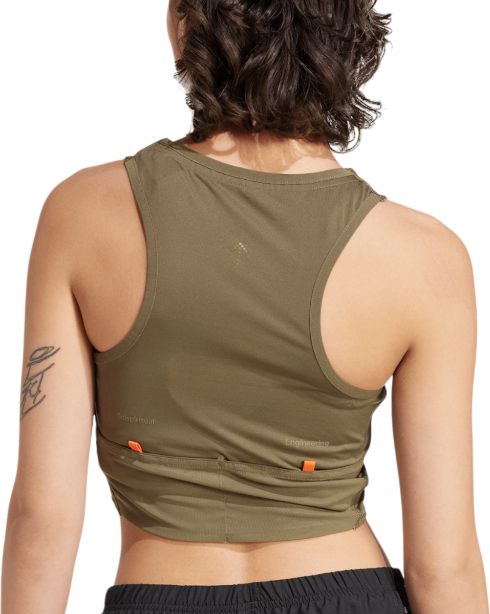 Потник adidas Originals Hermanos Koumori Crop Tank Top Зелено | ka1861, 1