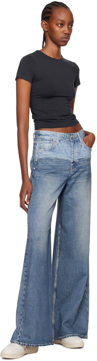 Дънки rag & bone Sofie Wide Leg Jeans Синьо | WCW23H70018201, 3