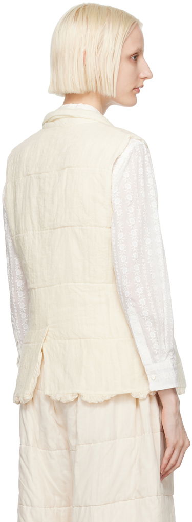 Жилетка Comme des Garçons Comme Des Garçons Notched Lapel Vest Бяло | TN-V001-051, 2