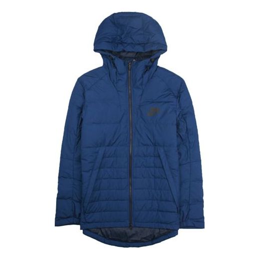 Пухо яке Nike Sportswear Down Fill Hooded Jacket Синьо | 806862-423