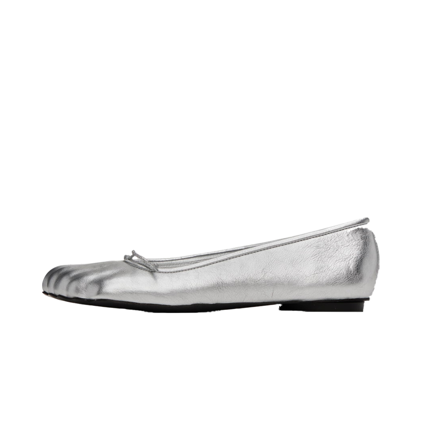 Кецове и обувки Balenciaga Anatomic Ballerina Flats "Silver" Сиво | 714260 WBFA1