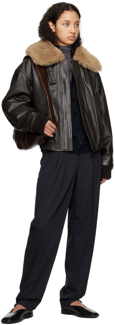 Панталони LEMAIRE LEMAIRE Pleated Trousers Черно | PA1084 LF1210, 3