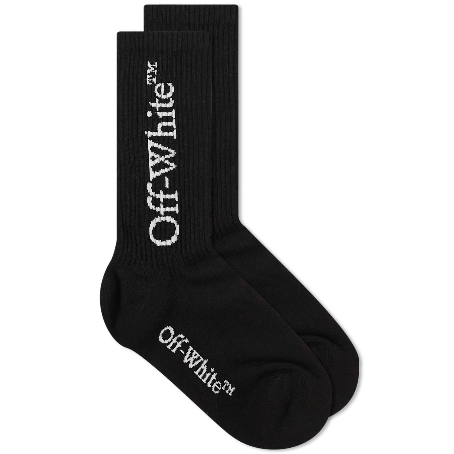 Чорапи Off-White Mid Bookish Calf Socks Черно | OWRA035C99KNI0011001, 0