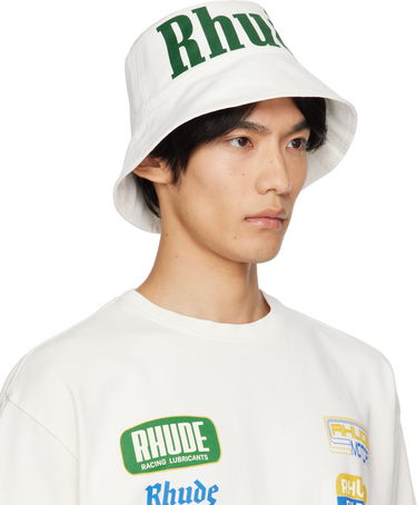 Шапка Rhude Logo Bucket Hat Тъмно синьо | RHPF25HA02747, 3