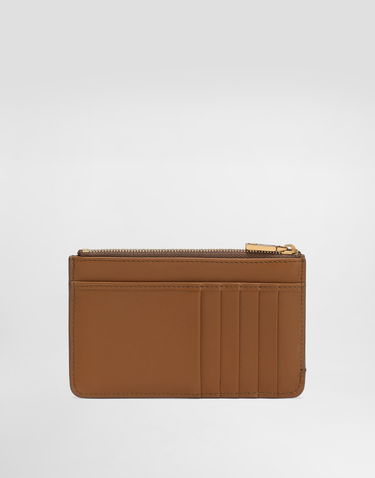 Портфейл Dolce & Gabbana Dolce & Gabbana Plongé Calfskin Card Holder Кафяво | BI1261A9S258Z093, 2