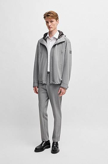 Риза BOSS Slim Fit Performance-Stretch Jersey Shirt Бяло | 50533400, 1