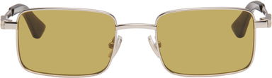 Rectangular-Frame Ribbon Sunglasses, 0