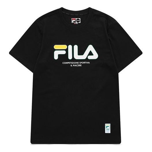 Тениска FILA Fusion Logo Athleisure Short Sleeve T-Shirt Черно | T11M122102F-BK, 0