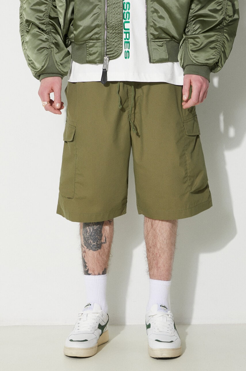 Къси панталони Universal Works Universal Works Parachute Cargo Shorts Зелено | 30159.OLIVE, 0