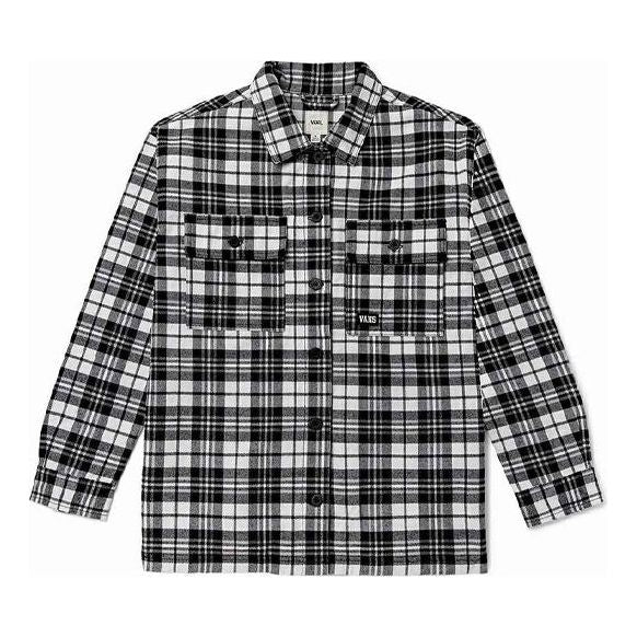 Риза Vans Contrasting Colors Plaid Lapel Shirt Jacket Черно | VN0A7TNTEM3