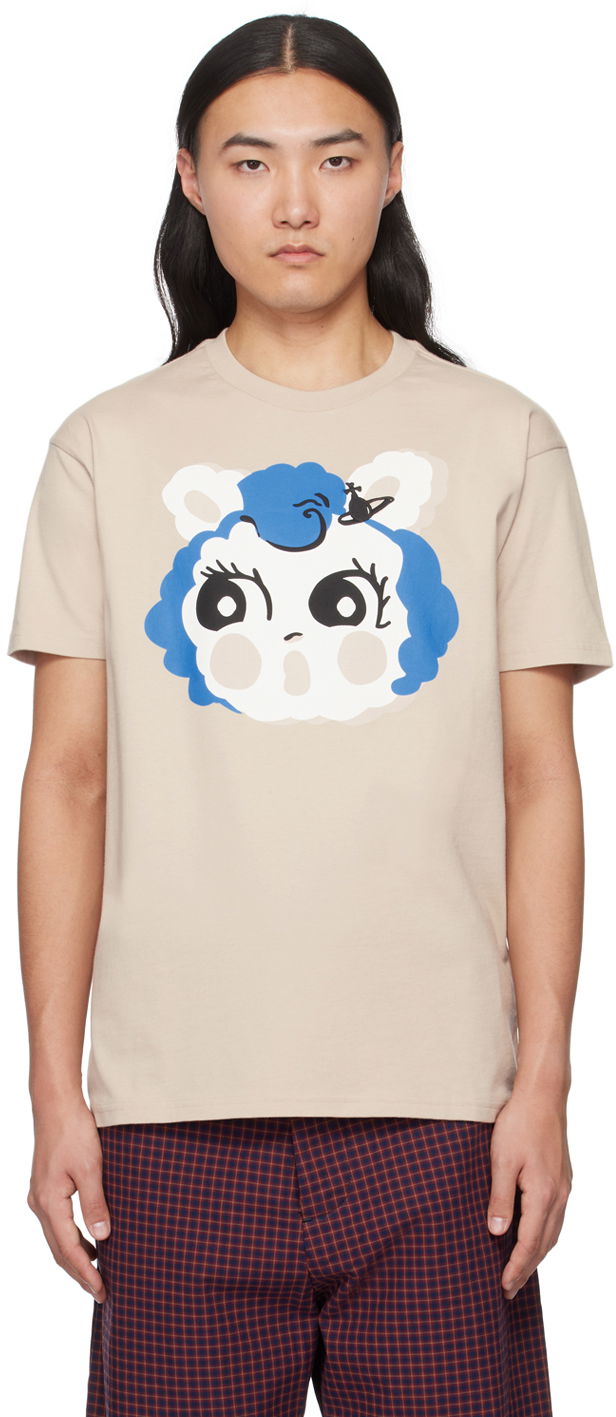 Тениска Vivienne Westwood Molly T-Shirt Бежово | 3G01001N-J001M-, 0