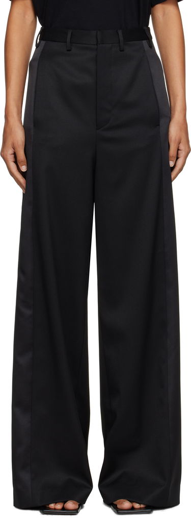 Панталони Maison Margiela MM6 Maison Margiela Tailored Wool Wide-Leg Trousers Черно | S52KA0541 S47848, 0
