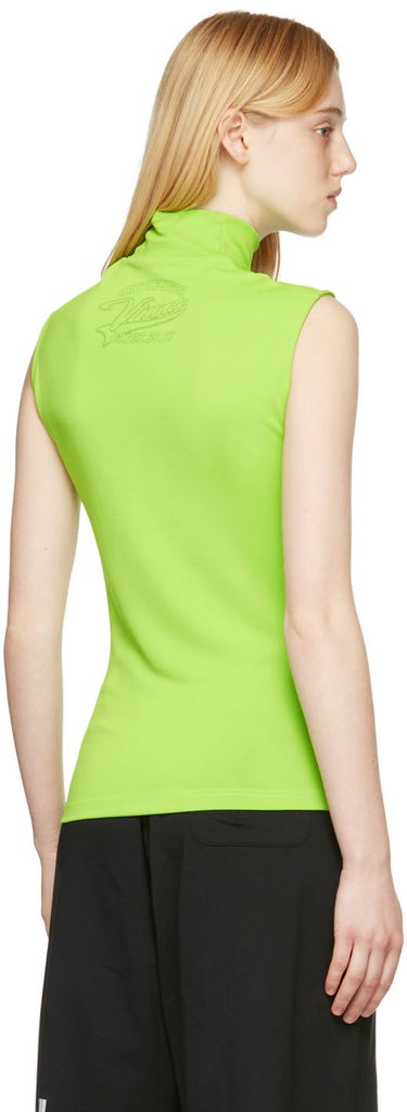 Потник VETEMENTS VTMNTS Viscose Sleeveless Turtleneck Top Зелено | VL12TR520G, 2