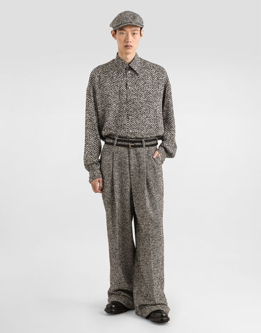 Риза Dolce & Gabbana Dolce & Gabbana Bouclé Print Chiffon Shirt Многоцветен | G5NT3TIS1ZMHH5QR, 1