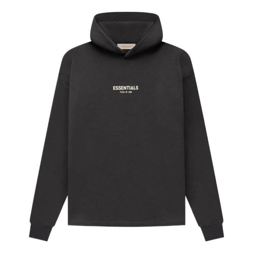 Суитчър Fear of God Essentials SS22 Relaxed Hoodie Черно | FOG-SS22-148