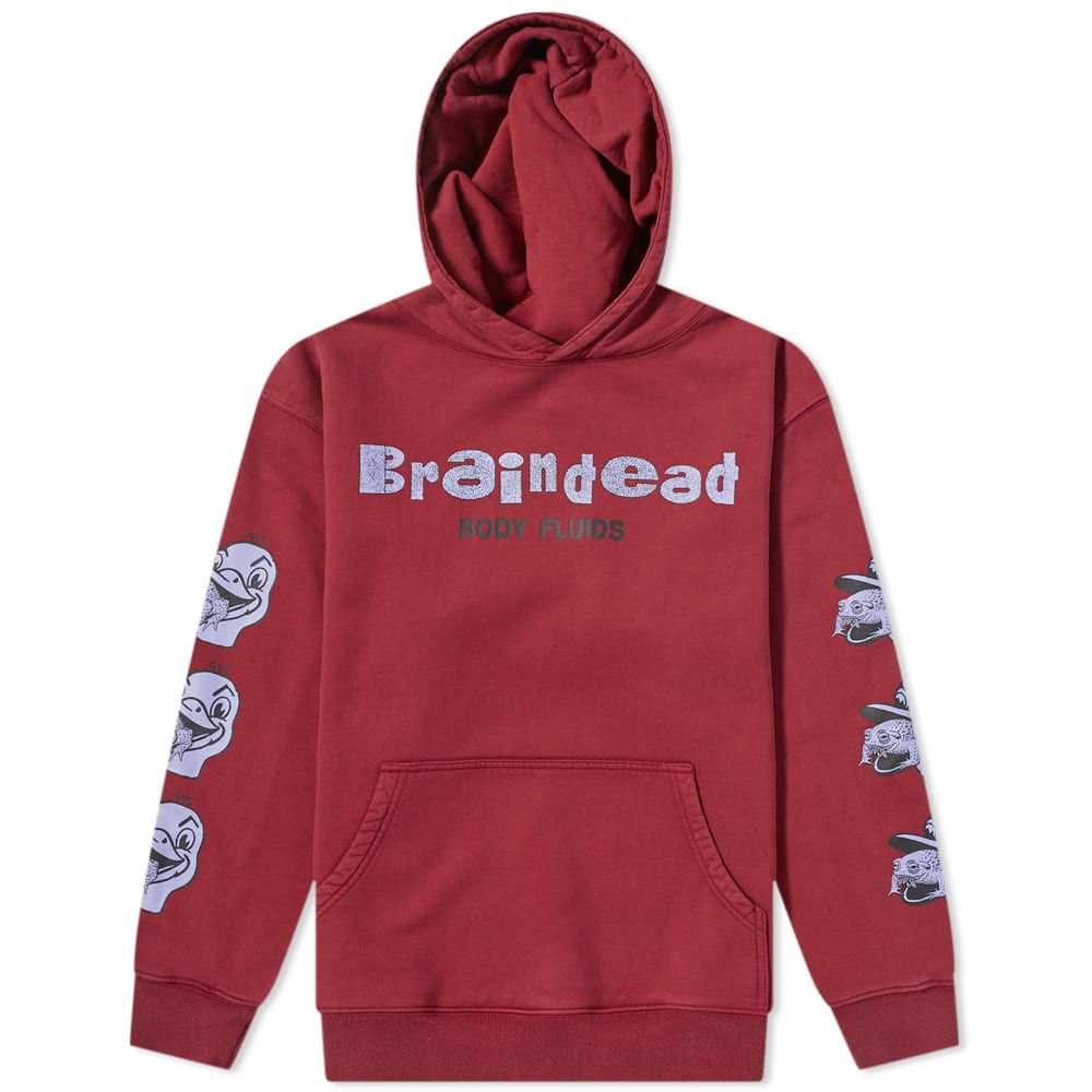 Суитчър Brain Dead Toad Licker Hoody Бургунди | BDS22T09002316RD05, 0