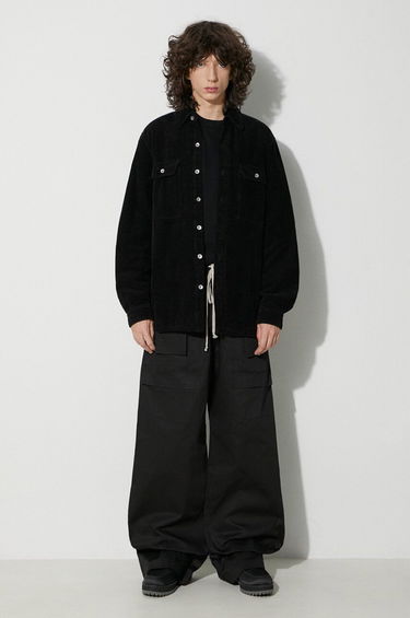 Риза Rick Owens Corduroy Shirt Jacket Черно | DU02C5755.HC, 1