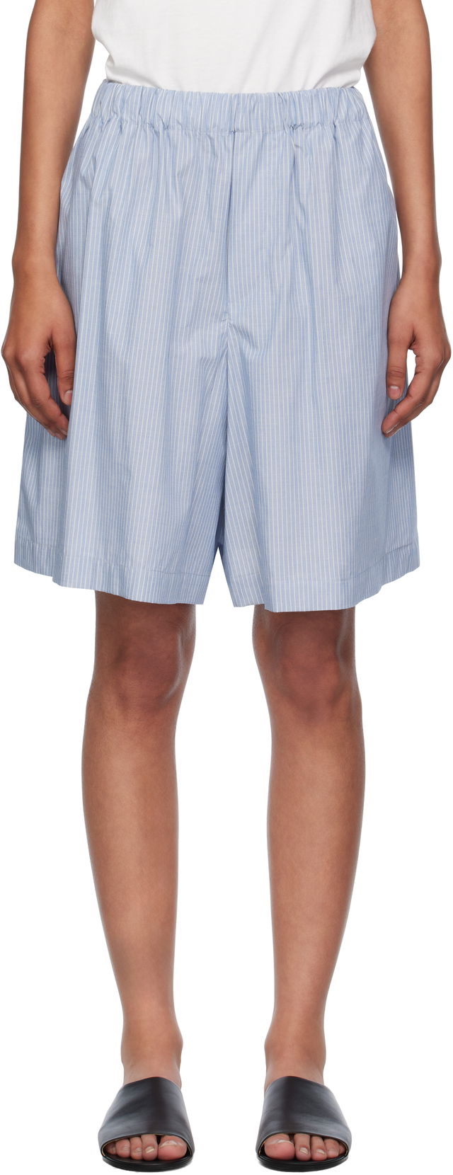 Baserange Claude Striped Relaxed Shorts