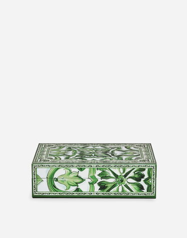 Домашен декор Dolce & Gabbana Dolce & Gabbana Large Majolica Print Decorative Plexiglass Box Зелено | TCC201TCAMYUV008, 1