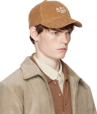 Шапка с козирка A.P.C. A.P.C. Charlie 'Rue Madame' Corduroy Baseball Cap Бежово | COHBB-M24163, 3