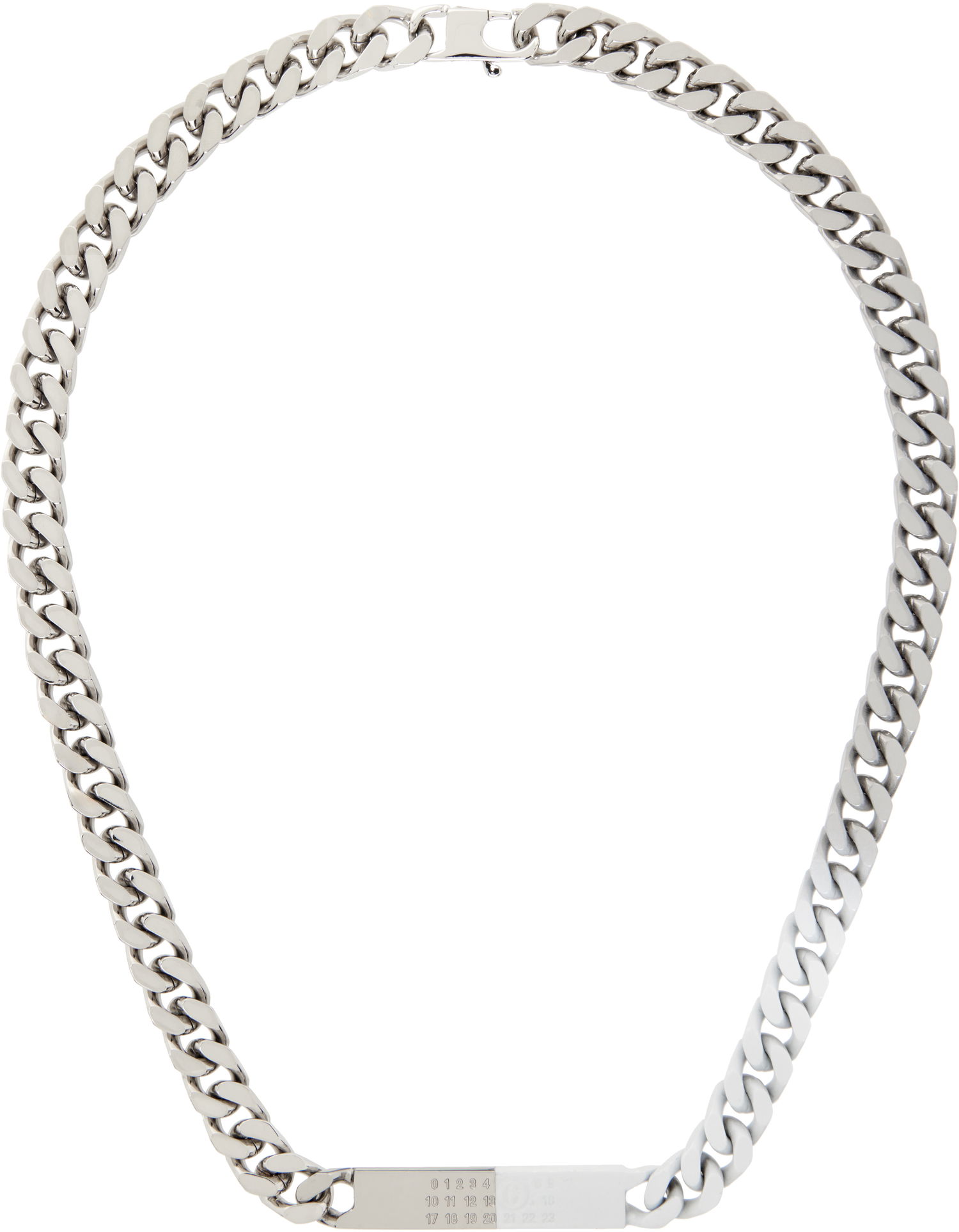 Колие Maison Margiela MM6 Maison Margiela Chain Necklace with Numbers Pendant Металик | SM6UU0033 P8339, 0
