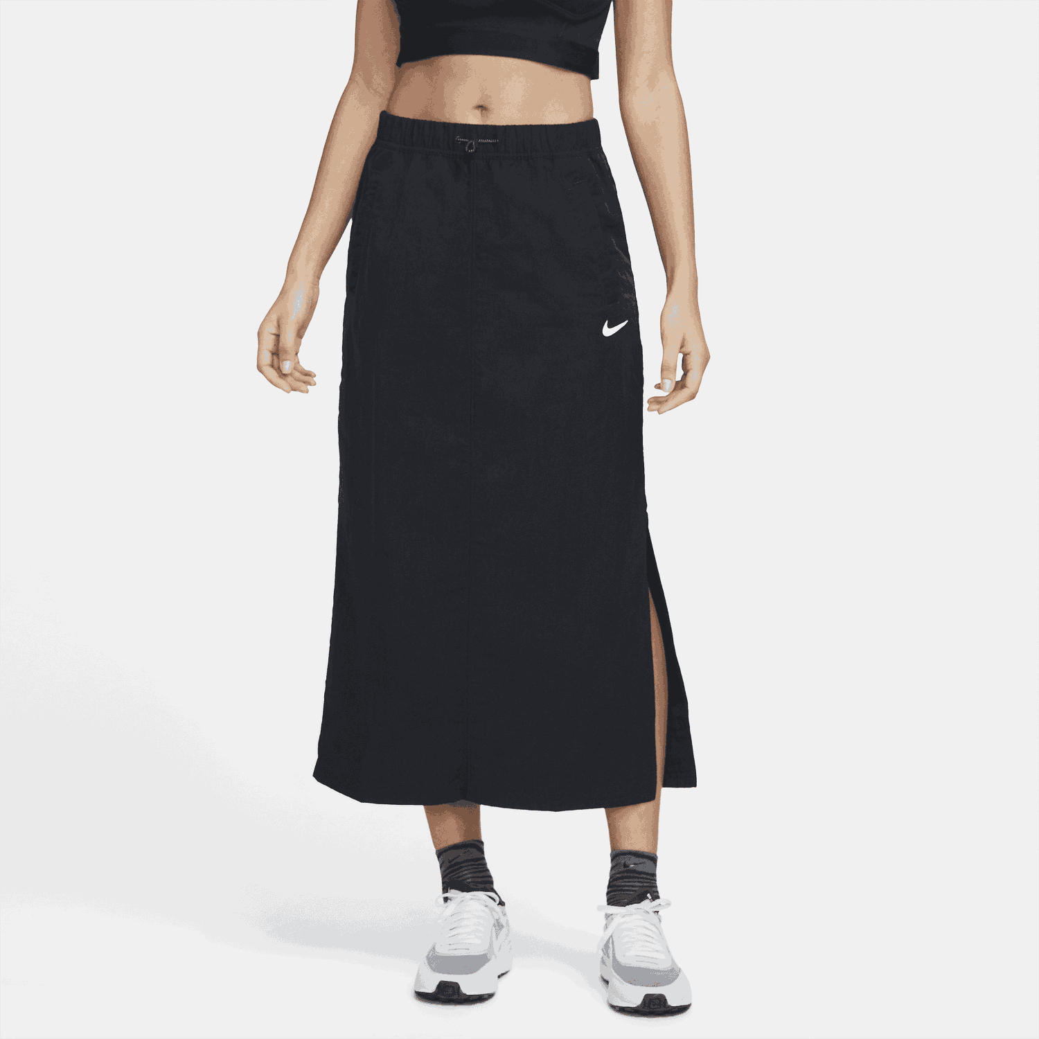 Пола Nike Sportswear Essential Woven High-Rise Skirt Черно | DM6249-010, 0