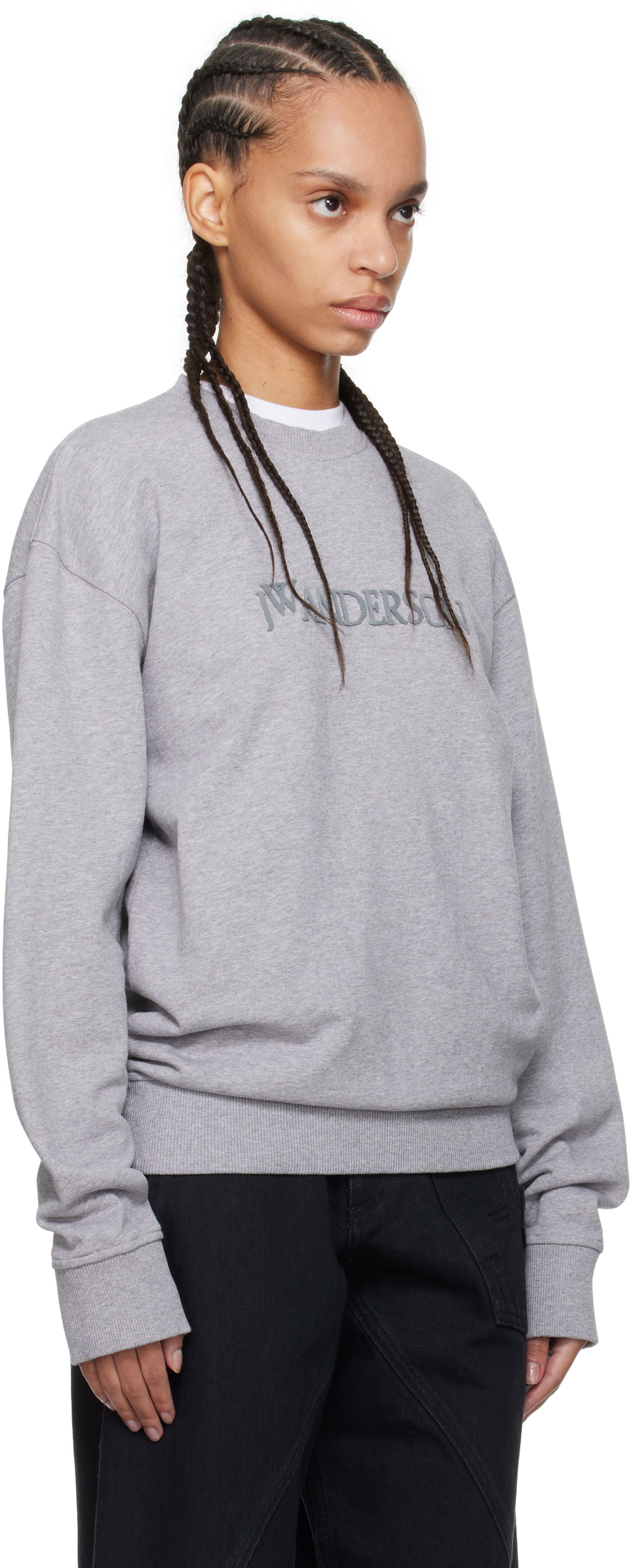 Пуловер JW Anderson JW Anderson Logo Sweatshirt Сиво | JW0232-PG1632, 1