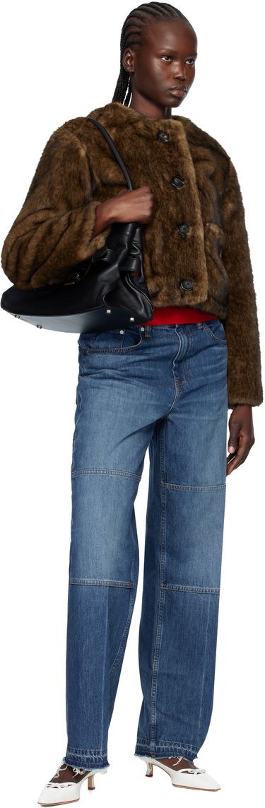 Яке Marc Jacobs Marc Jacobs Teddy Cropped Faux-Fur Jacket Кафяво | 2F5RJC058W07, 3