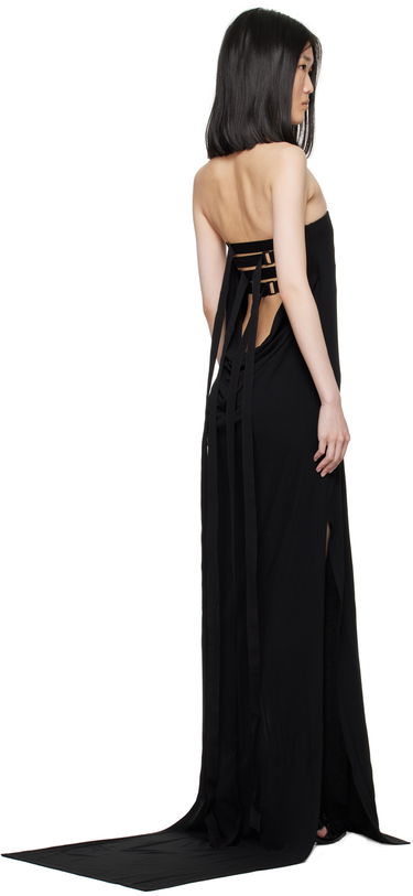 Pокля Ann Demeulemeester Strapless Maxi Dress Черно | 2401-W-JDR30-FA433-099, 2