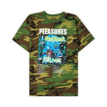 Тениска Pleasures Atliens T-Shirt Многоцветен | P22SP040 CAMO, 0