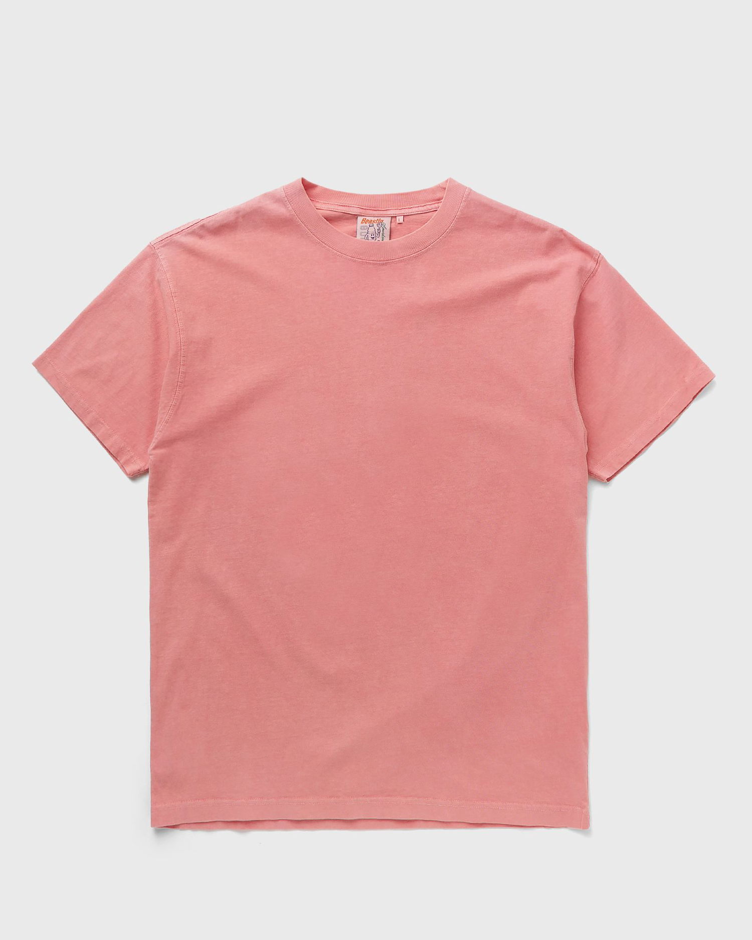 Тениска BSTN Basic Crew Neck Short Sleeve T-Shirt Розово | BEASTIN-PLAIN19-UND-20, 0