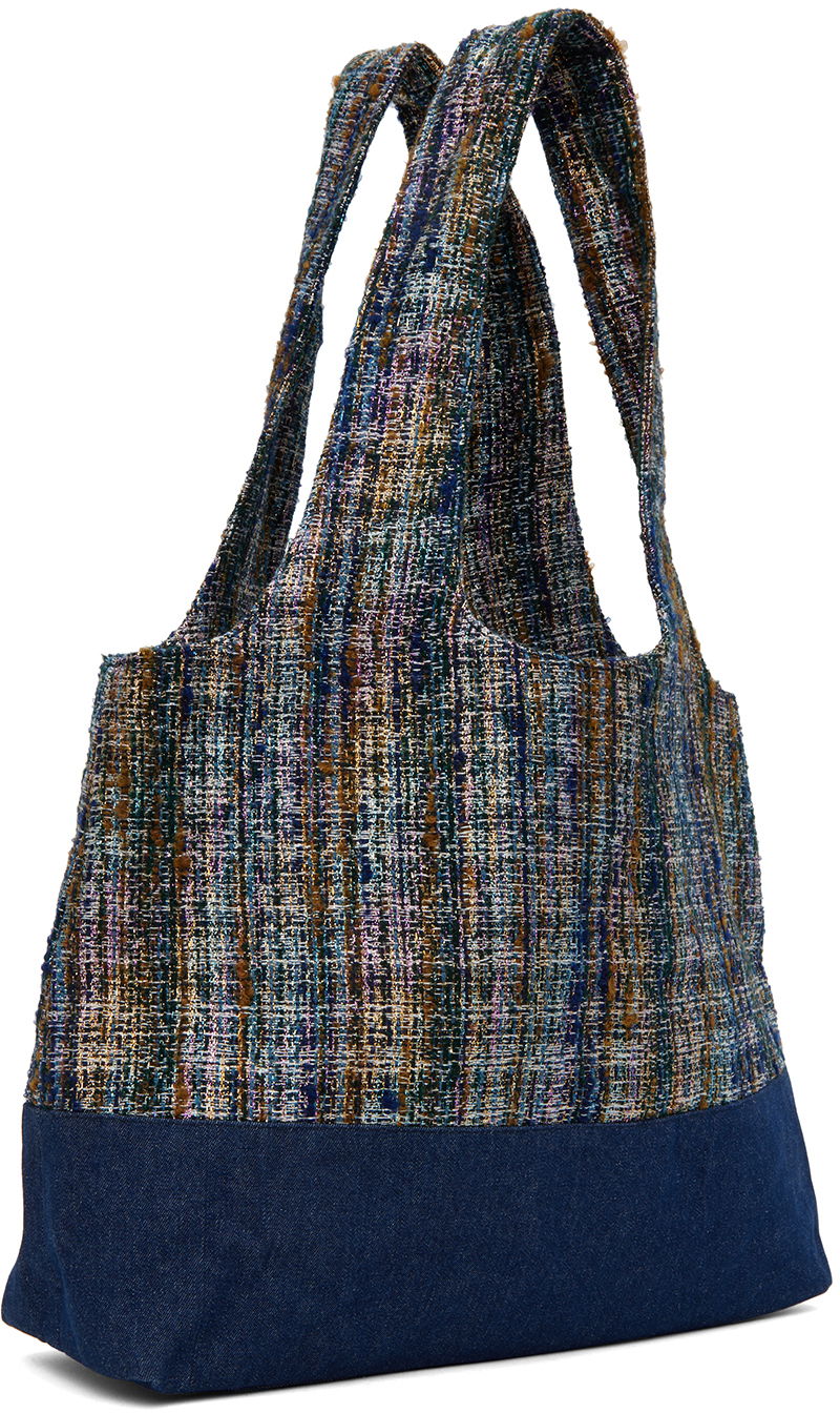Голяма пазарска чанта Anna Sui Anna Sui Tweed & Denim Tote Многоцветен | 1024B90,, 1