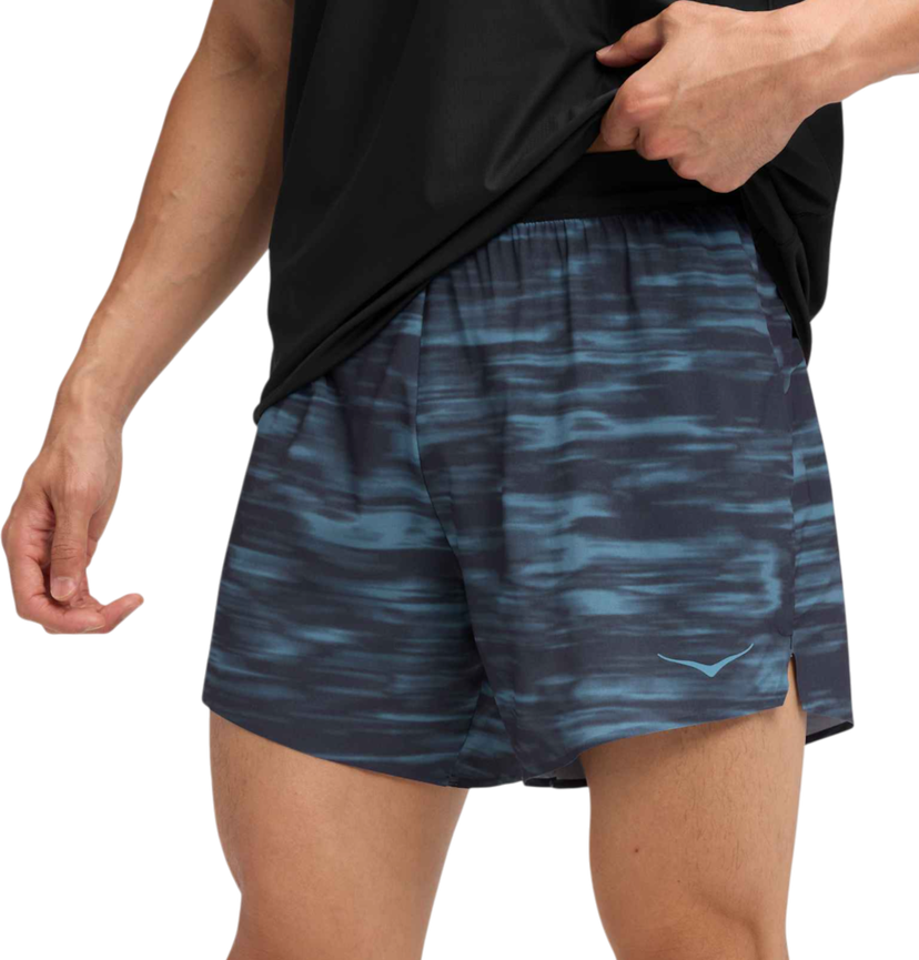 Къси панталони Hoka One One Hoka Glide 5" Shorts with Brief Синьо | 1176971p-bblr