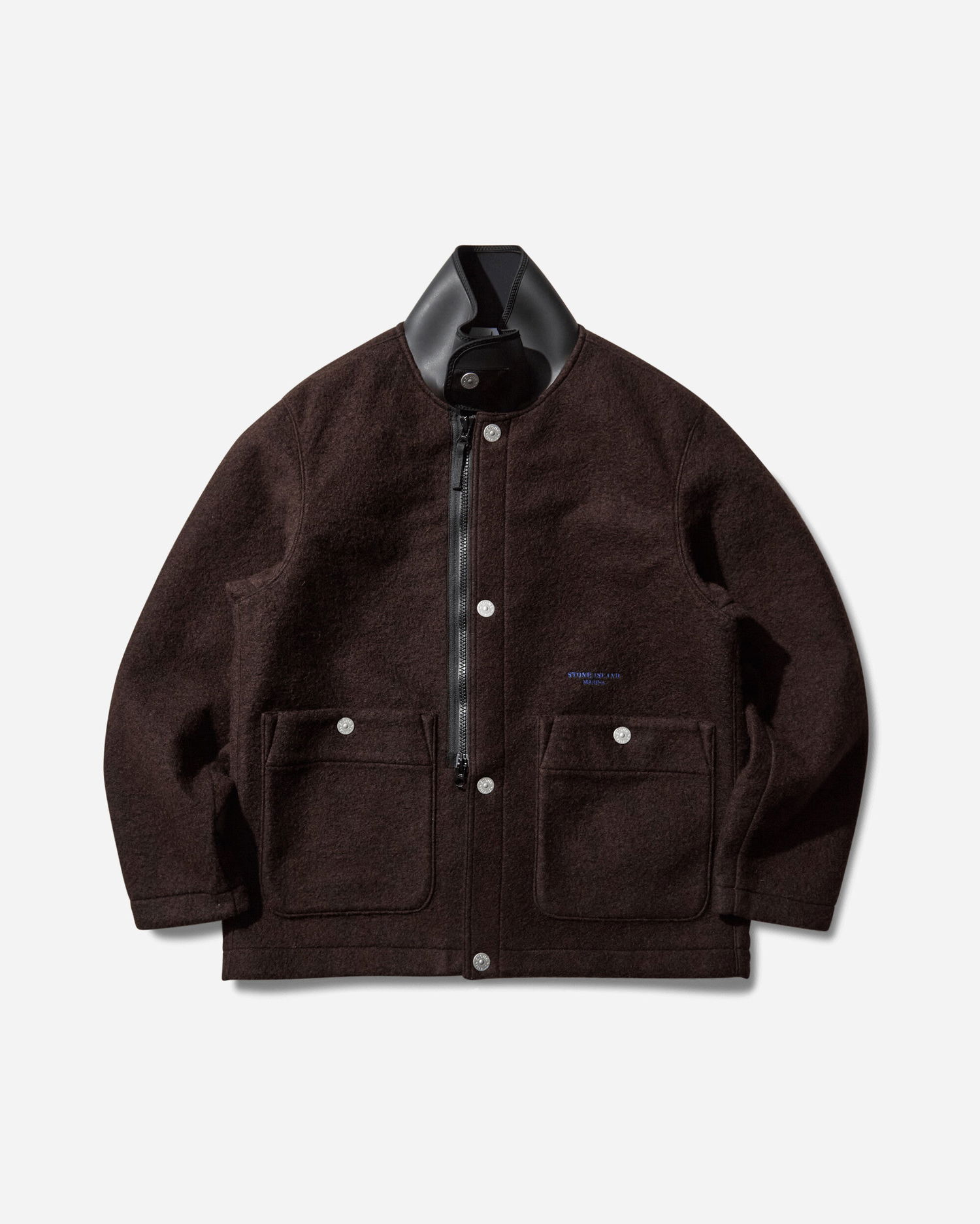 Яке Stone Island Shell-Trimmed Brushed Wool Jacket Кафяво | K2S15-Q100020-S0X22 V007B, 1