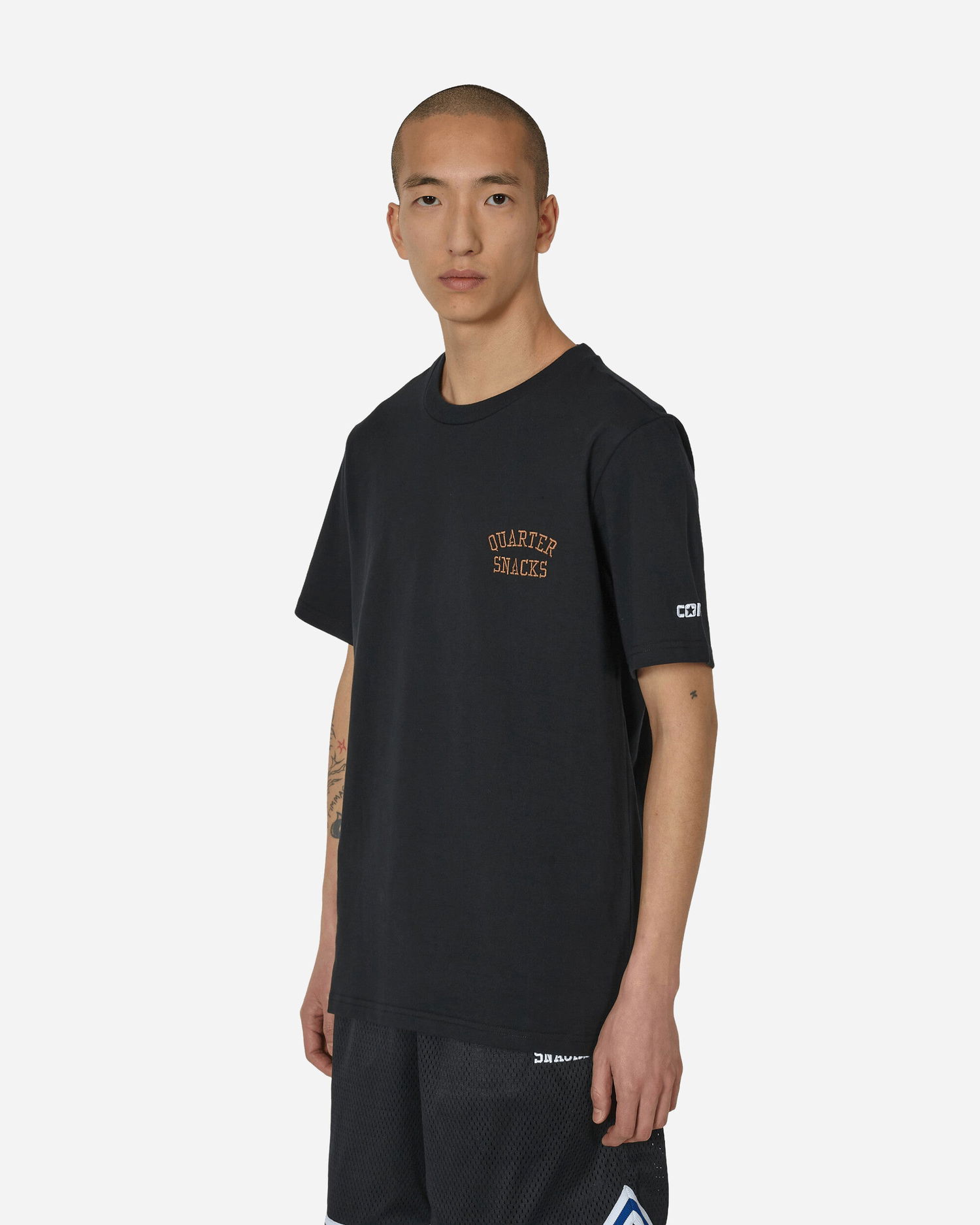 Тениска Converse QUARTERSNACKS x TEE Черно | 10026954-A01, 1