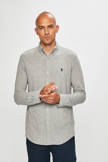 Риза Polo by Ralph Lauren Featherweight Mesh Shirt Сиво | 710654408019, 0