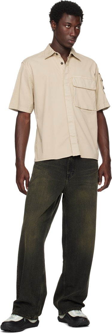 Риза Stone Island Supima Cotton Twill Stretch-TC Shirt Бежово | K2S15 1100007 S0010, 4