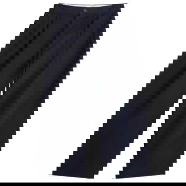 Панталони Studio Nicholson Studio Nicholson Pleated Wide-Leg Trousers, Size Large Тъмно синьо | SORTESNM-1248-DKN, 0