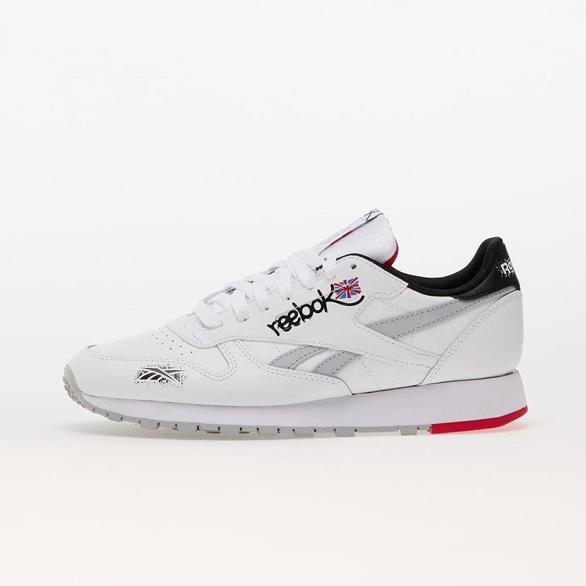 Кецове и обувки Reebok Classic Leather Ftw White/ Core Black/ Vector Red Бяло | 100075003