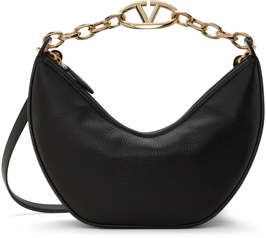 Чанта през рамо Valentino Garavani Small VLogo Moon Bag Черно | 4W2B0N08JDK, 0