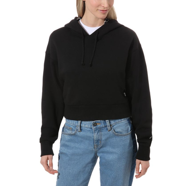 Суитчър Vans Cropped Hoodie Черно | vn0a47tmblk1, 0
