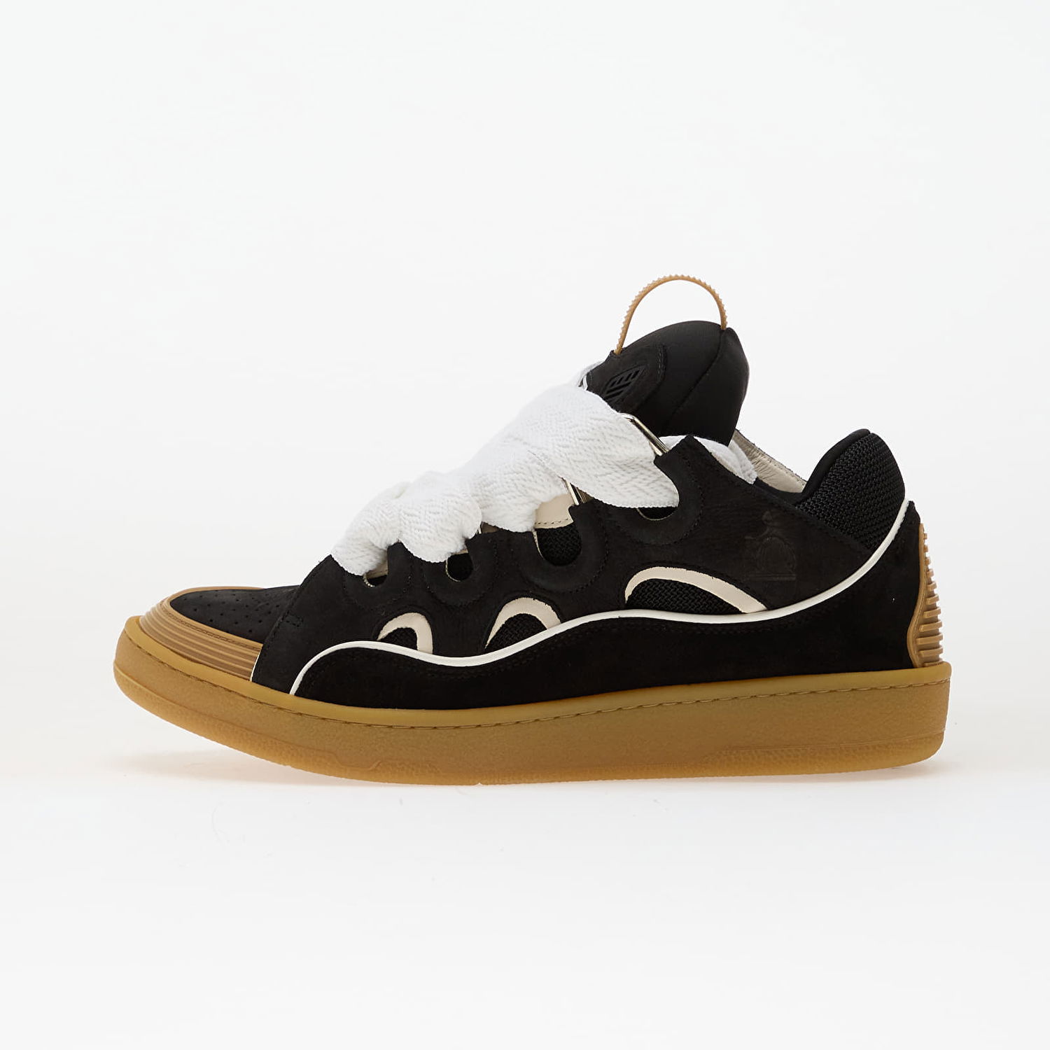 Кецове и обувки LANVIN Curb Sneakers Honey/ Black Черно | FU-SKDK12-BICO-E25-B817, 0
