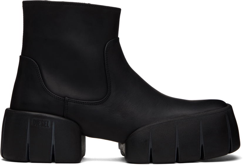 Кецове и обувки Diesel D-Tex Chunky Platform Ankle Boots Черно | Y03786-P7389-T8013